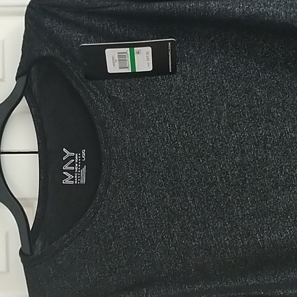 Marc New York Black and Silver Sparkly Top LG - Picture 4 of 10